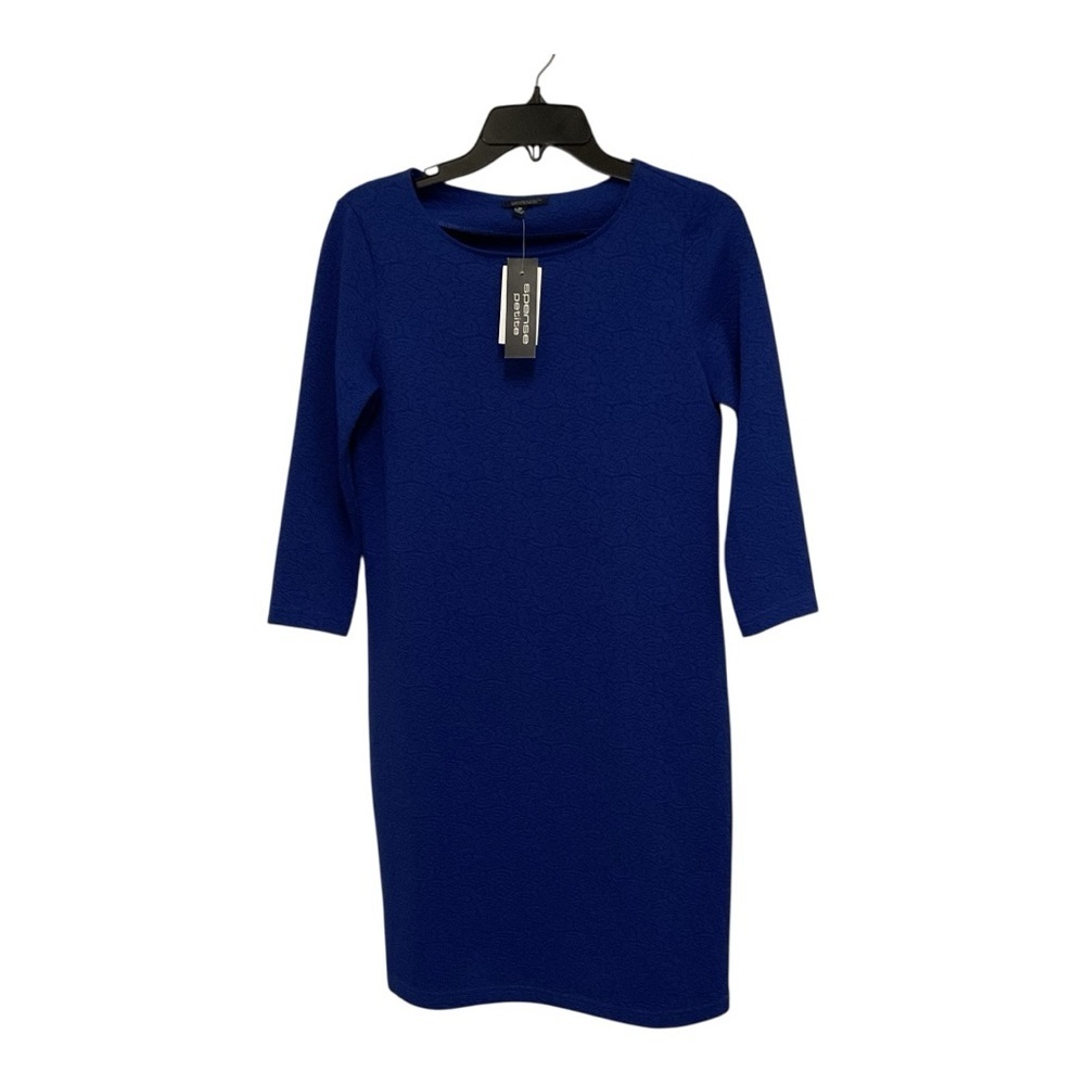 NWT Spence Petite Women Royal Blue Dress Size 6P - 3/4 Sleeves